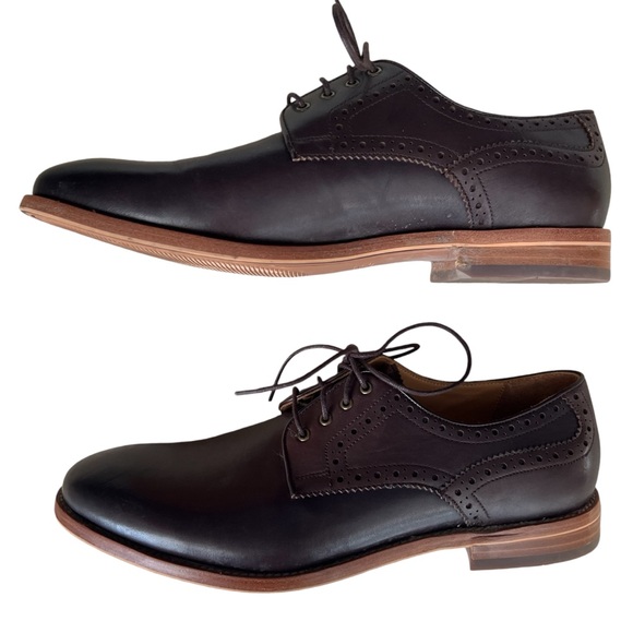 Warfield & Grand Mens Size 9 Lace Up Leather Oxfords Brown Dress Shoes Classic - Picture 7 of 16